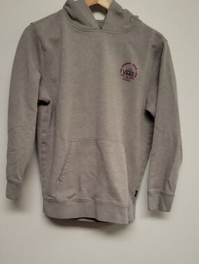 Vans Light Gray Pullover Hoodie with Small Chest Emblem